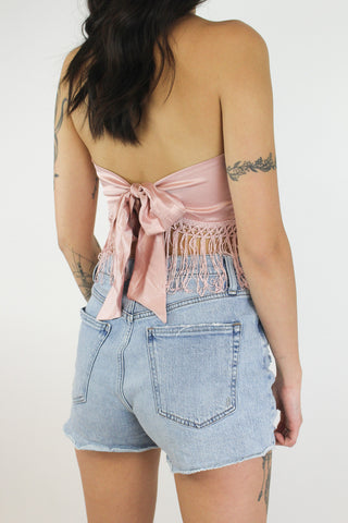 Desert Rose Strapless Top