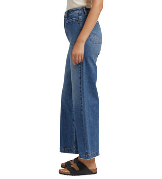 Vintage Pocket Wide Leg Jeans (Indigo)