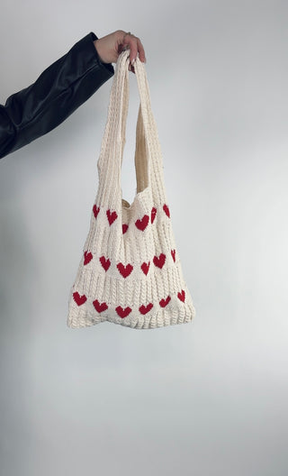 Love Heart Tote Bag (Red)
