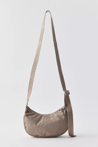 Small Nylon Crescent Bag - Dove