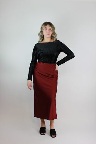 Going Out Skirt (Wine)