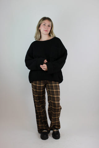 Slow Mornings Sweater (Black)