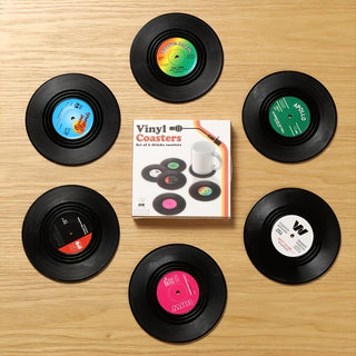 Vinyl Record Coasters - Set of 6