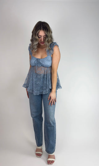 Blue Bell Lace Top