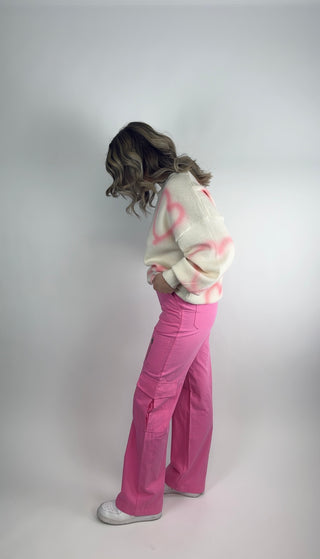 Pretty in Pink Cargo Pants