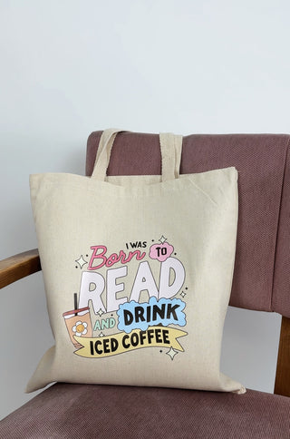 Drink Iced Coffee & Read Tote Bag