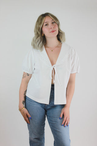 Emery Front Tie Top