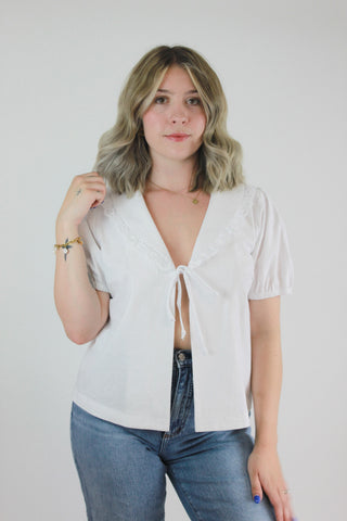 Emery Front Tie Top