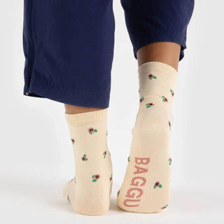 BAGGU Crew Socks - Rosette