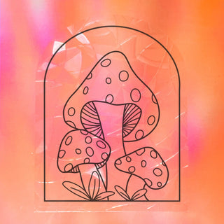 Mushroom Suncatcher