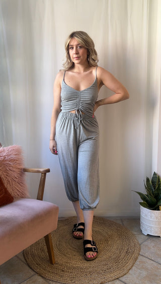 Simply Chill Jumpsuit - Grey