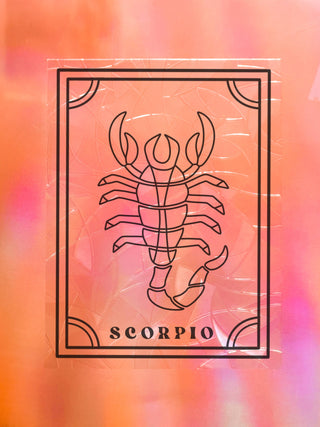 Scorpio Zodiac Suncatcher Decal