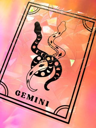Gemini Zodiac Suncatcher Decal